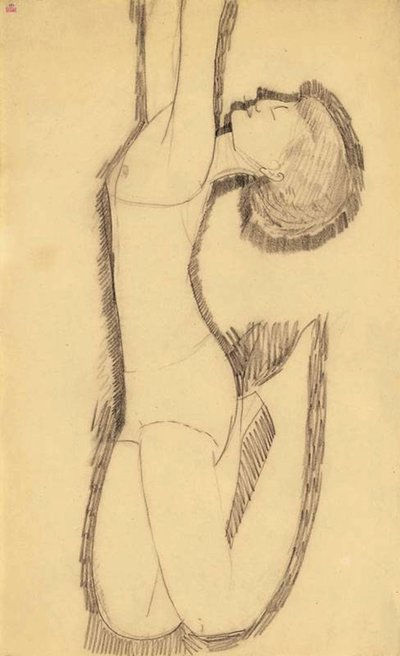 Anna Akhmatova como Acrobat, 1911 de Amedeo Modigliani
