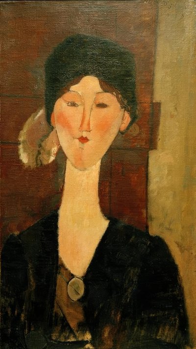 Beatrice Hastings em uma porta de Amedeo Modigliani