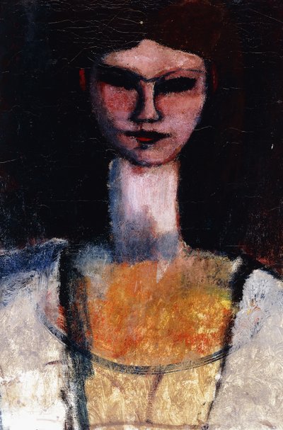 Busto de uma jovem mulher; Busto de mulher jovem, c.1910-11 de Amedeo Modigliani