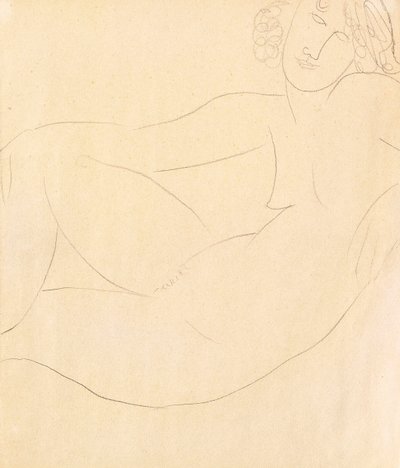 Mulher Nua Accoudee, 1918 de Amedeo Modigliani