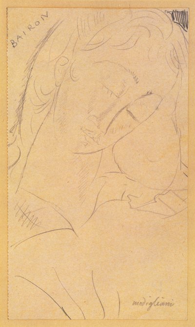 Cabeça - Bairon de Amedeo Modigliani