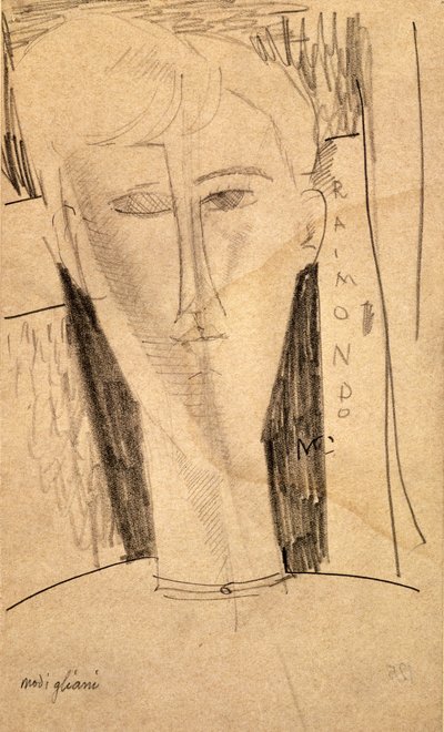 Cabeça - Raimondo de Amedeo Modigliani