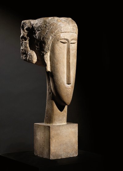 Cabeça, 1910-12 de Amedeo Modigliani