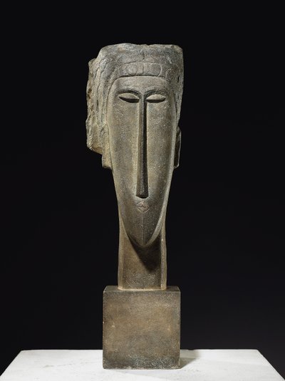 Cabeça, 1910-12 de Amedeo Modigliani
