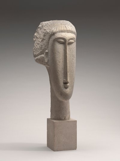Cabeça de uma mulher de Amedeo Modigliani