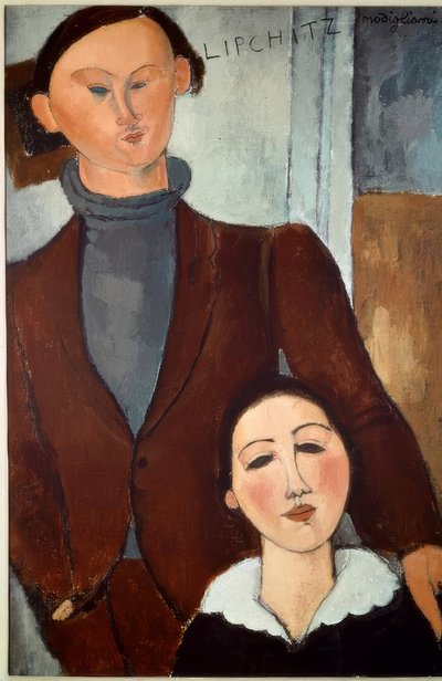 Jacques Lipchitz e sua esposa de Amedeo Modigliani