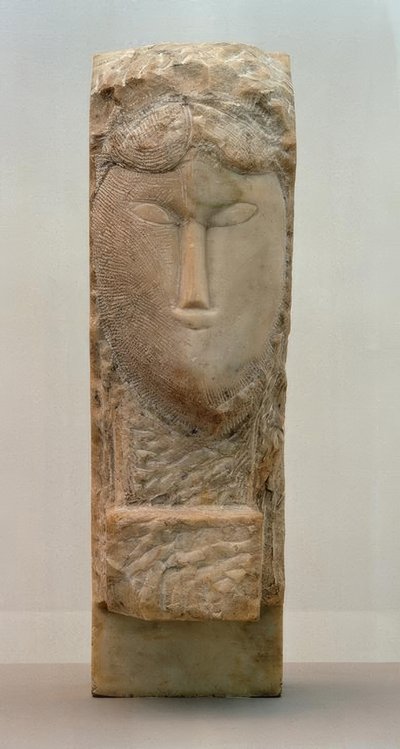 Cabeça de uma mulher de Amedeo Modigliani