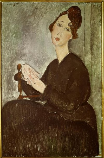 Retrato de Dedicado (Odette Hayden) de Amedeo Modigliani