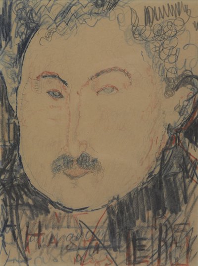 Retrato de Adolphe Basler, c.1916 (lápis) de Amedeo Modigliani
