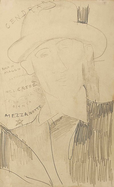 Retrato de Blaise Cendrars, c.1916-18 de Amedeo Modigliani