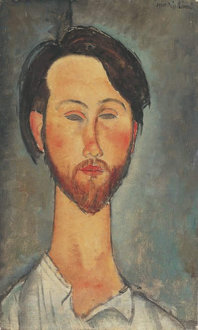 Retrato de Léopold Zborowski 1889-1932, 1918. de Amedeo Modigliani