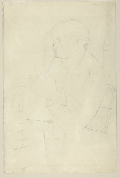 Retrato de Vallin de Amedeo Modigliani
