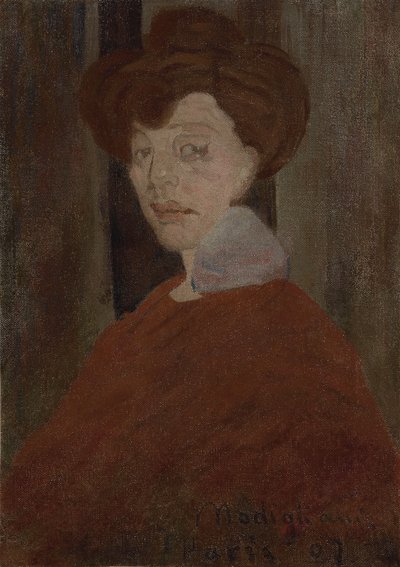 Retrato de uma mulher, 1907 de Amedeo Modigliani