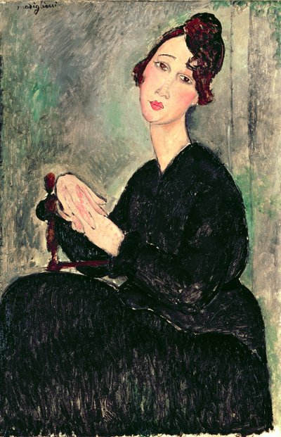 Retrato de uma jovem mulher de Amedeo Modigliani
