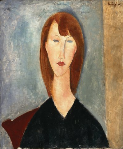 Retrato de um modelo desconhecido (óleo sobre tela) de Amedeo Modigliani