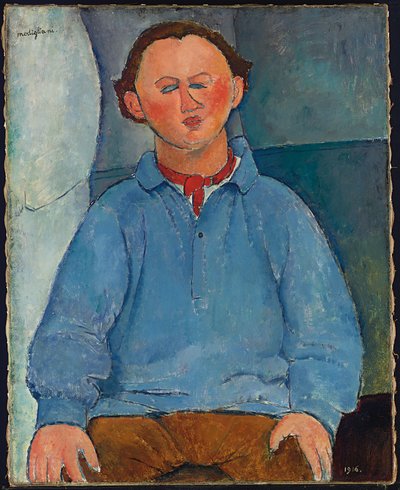 Retrato do escultor Oscar Miestchaninoff, 1916 de Amedeo Modigliani