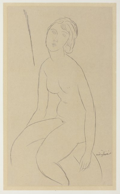 Nu sentado de Amedeo Modigliani