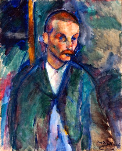 O Mendigo de Livorno, agosto de 1909 (óleo sobre tela) de Amedeo Modigliani