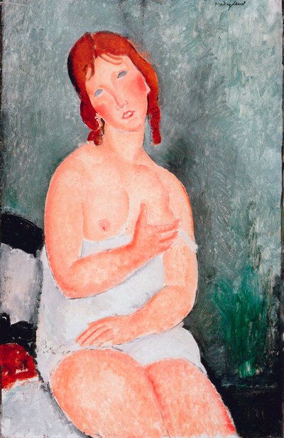 Jovem de camisa, 1818 de Amedeo Modigliani