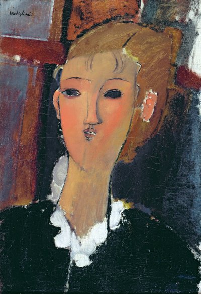 Jovem Mulher de Rufo Pequeno de Amedeo Modigliani
