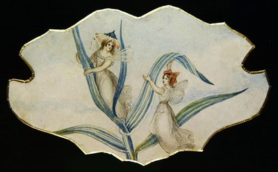 Fairy Gossip, c.1860 (aguarela e lápis sobre papel) de Amelia Jane Murray