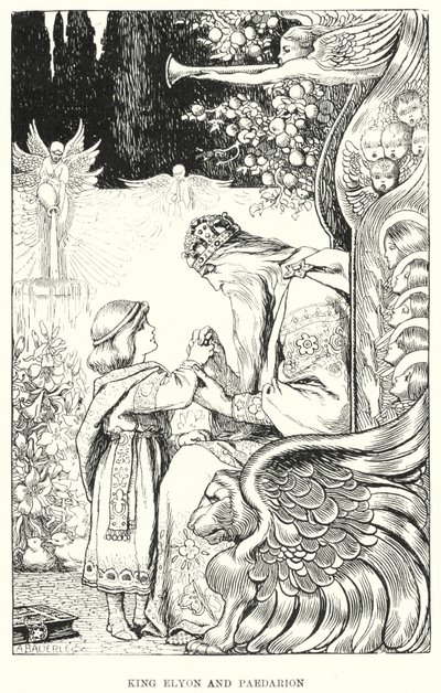 Rei Elyon e Paedarion (gravura) de Amelia M. (attr.to) Bowerley or Bauerle