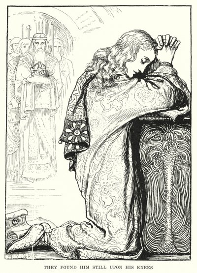 Encontraram-no ainda de joelhos (gravura) de Amelia M. (attr.to) Bowerley or Bauerle