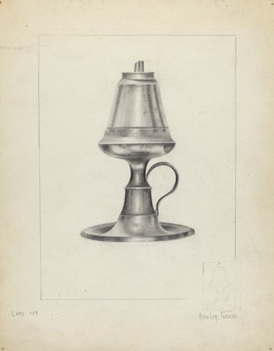 Lâmpada de canfeno de Amelia Tuccio