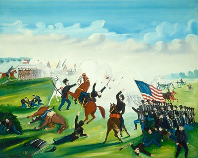 Batalha da Guerra Civil de American 19th Century