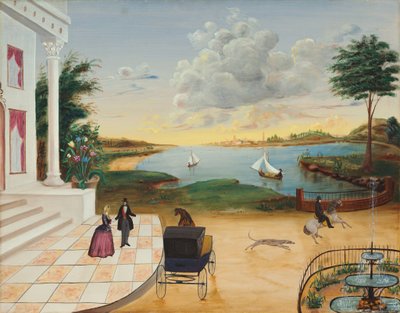 Saindo da Mansão de American 19th Century