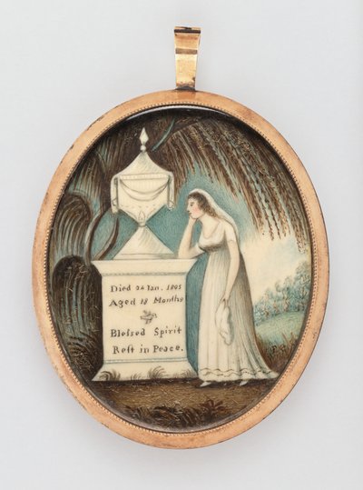 Miniatura Memorial de American 19th Century