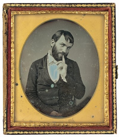 Retrato de um homem de American 19th Century