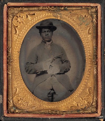 Retrato de um USCT Private de American 19th Century