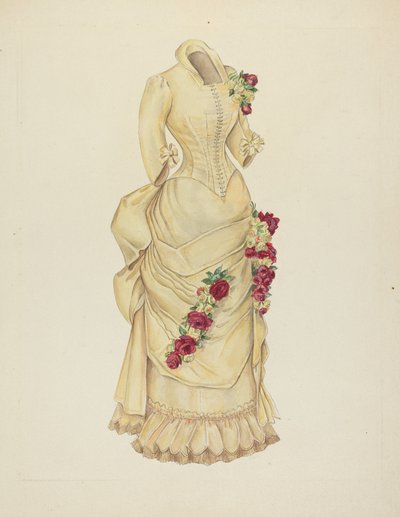 vestido de anágua de American 20th Century