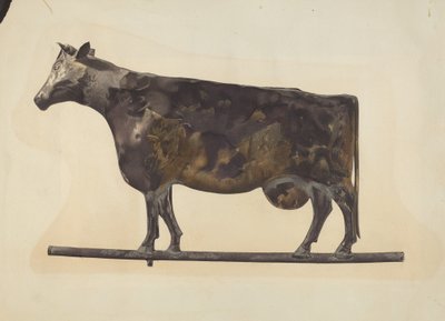 Cata-vento de vaca de American 20th Century