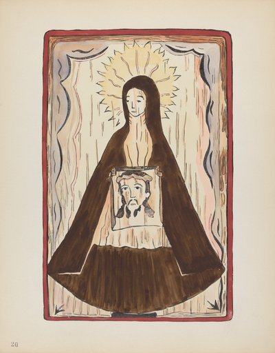 Gravura 20: Santa Verônica: Do Portfólio "Desenhos Coloniais Espanhóis do Novo México" de American 20th Century