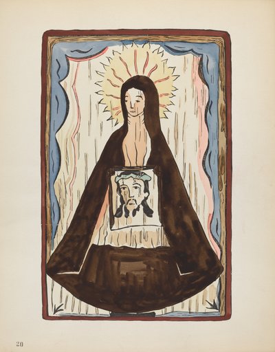 Gravura 20: Santa Verônica: Do Portfólio "Desenhos Coloniais Espanhóis do Novo México" de American 20th Century