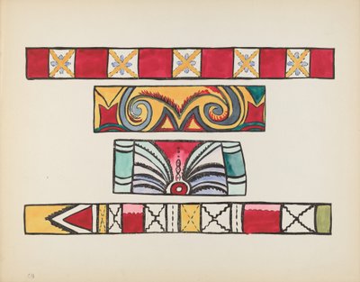 Ilustração 49: Desenho Diversos: Do Portfólio "Desenhos Coloniais Espanhóis do Novo México" de American 20th Century