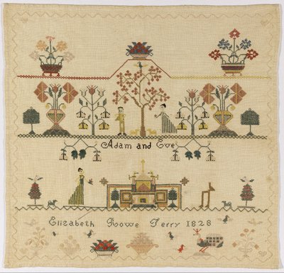Sampler de American Elizabeth Rowe Terry