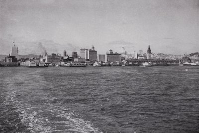Califórnia: Skyline de São Francisco, de um Ferry do Pacífico Sul (foto a p/b) de American Photographer (after)