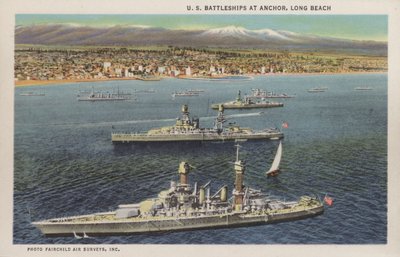 Califórnia: US Battleships at anchor, Long Beach (foto) de American Photographer (after)