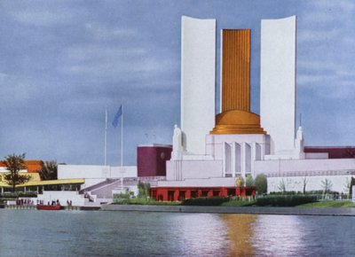 A Feira Mundial de Chicago de 1934: O Edifício do Governo dos Estados Unidos (foto) de American Photographer (after)