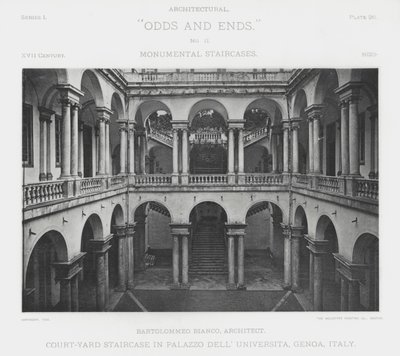 Escadaria Court-Yard no Palazzo Dell