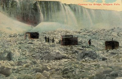 Famosa ponte de gelo nas Cataratas do Niágara, Nova Iorque, EUA (foto colorida) de American Photographer (after)