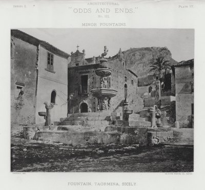 Fonte, Taormina, Sicília (foto a p/b) de American Photographer (after)