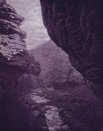 Grand Canyon do Colorado, perto do Templo do Conjunto (foto a p/b) de American Photographer (after)