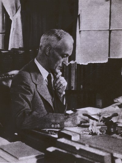Harvey Cushing, neurocirurgião, retrato (foto a p/b) de American Photographer (after)
