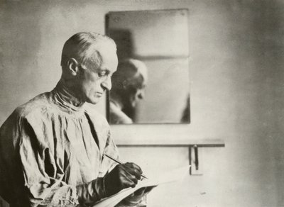 Harvey Cushing, neurocirurgião, retrato (foto a p/b) de American Photographer (after)