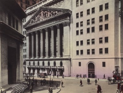 Nova lorque: J P Morgan and Co; Bolsa de Valores de Nova Iorque (foto) de American Photographer (after)