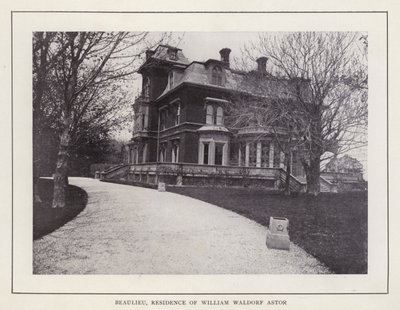 Newport, Rhode Island: Beaulieu, Residência de William Waldorf Astor (foto a p/b) de American Photographer (after)